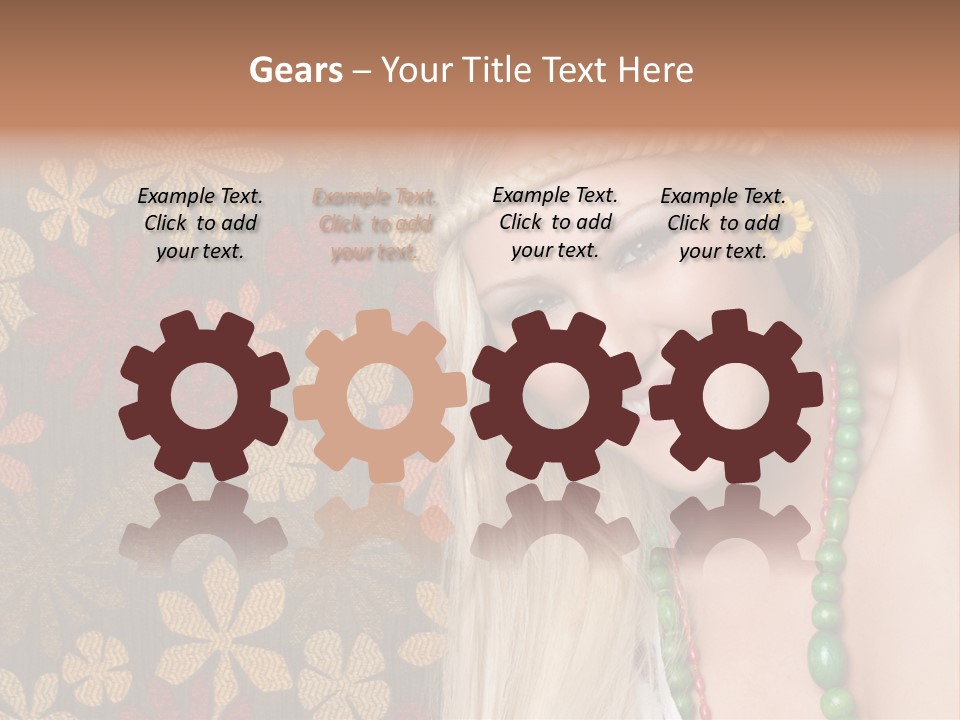 Hippie Woman PowerPoint Template