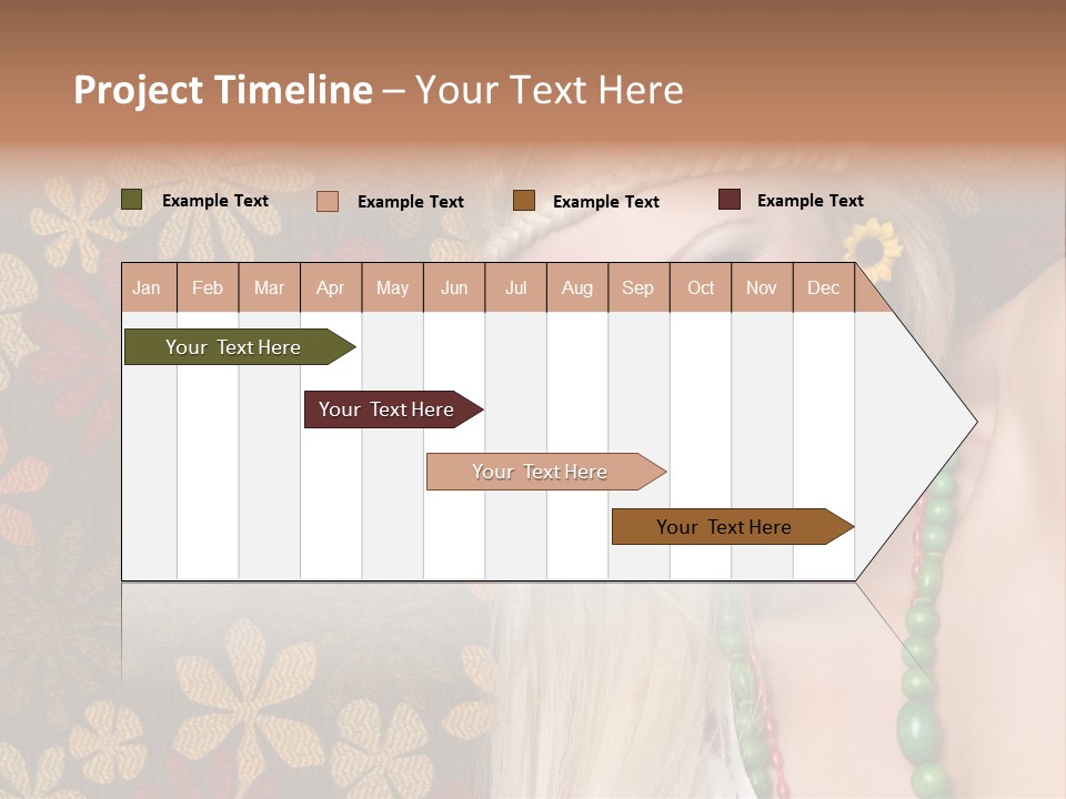 Hippie Woman PowerPoint Template