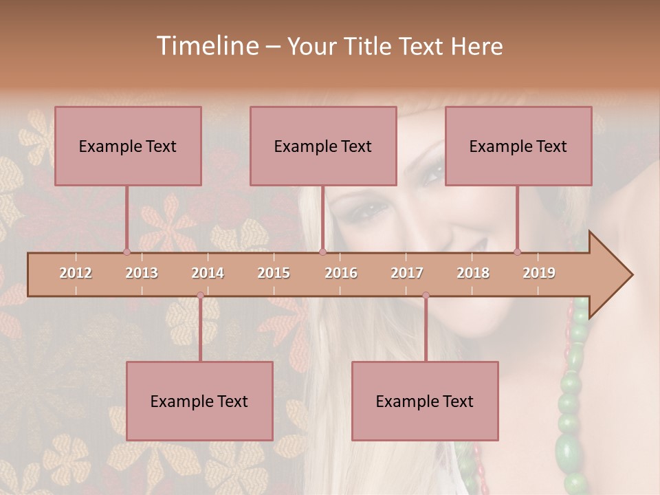 Hippie Woman PowerPoint Template