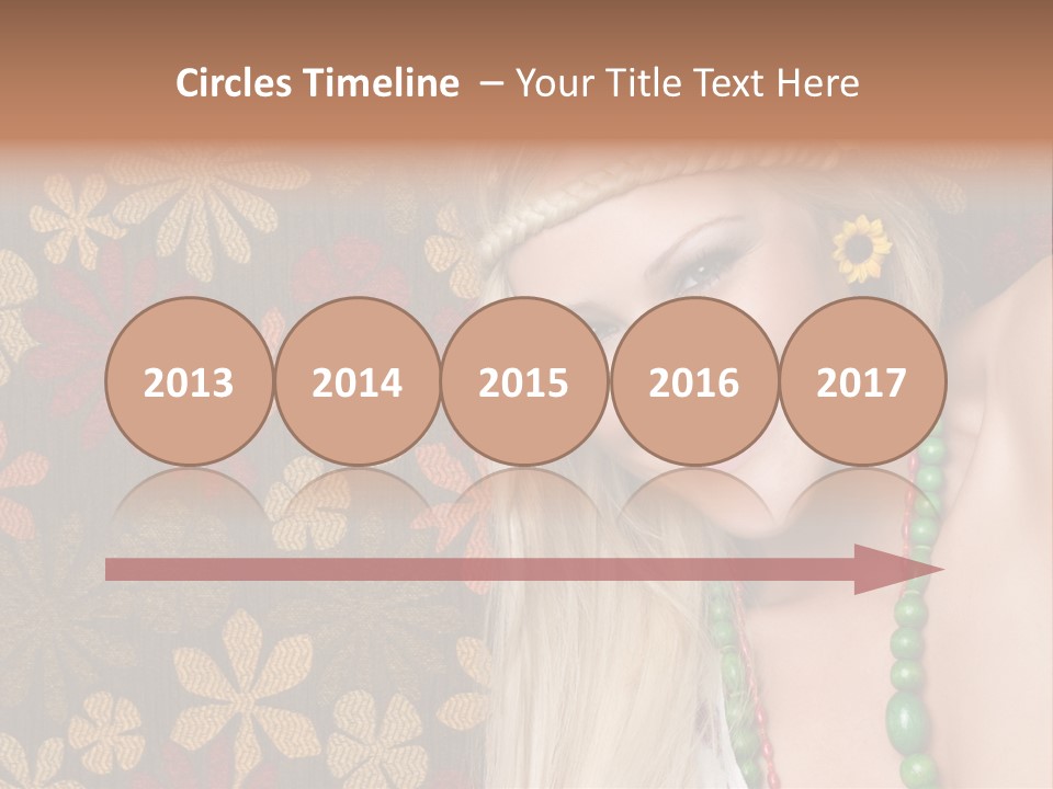 Hippie Woman PowerPoint Template