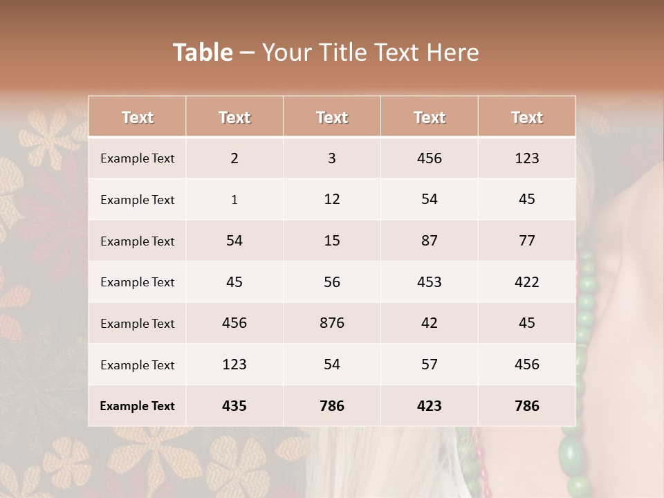 Hippie Woman PowerPoint Template