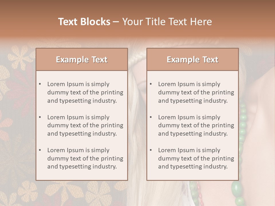 Hippie Woman PowerPoint Template