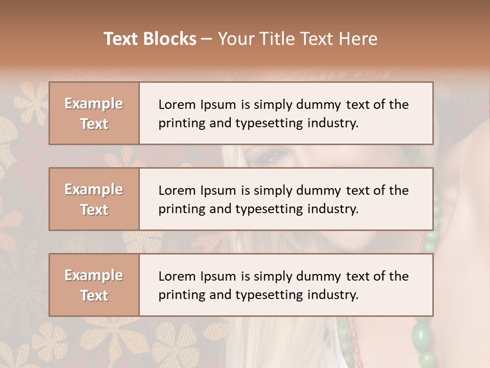 Hippie Woman PowerPoint Template