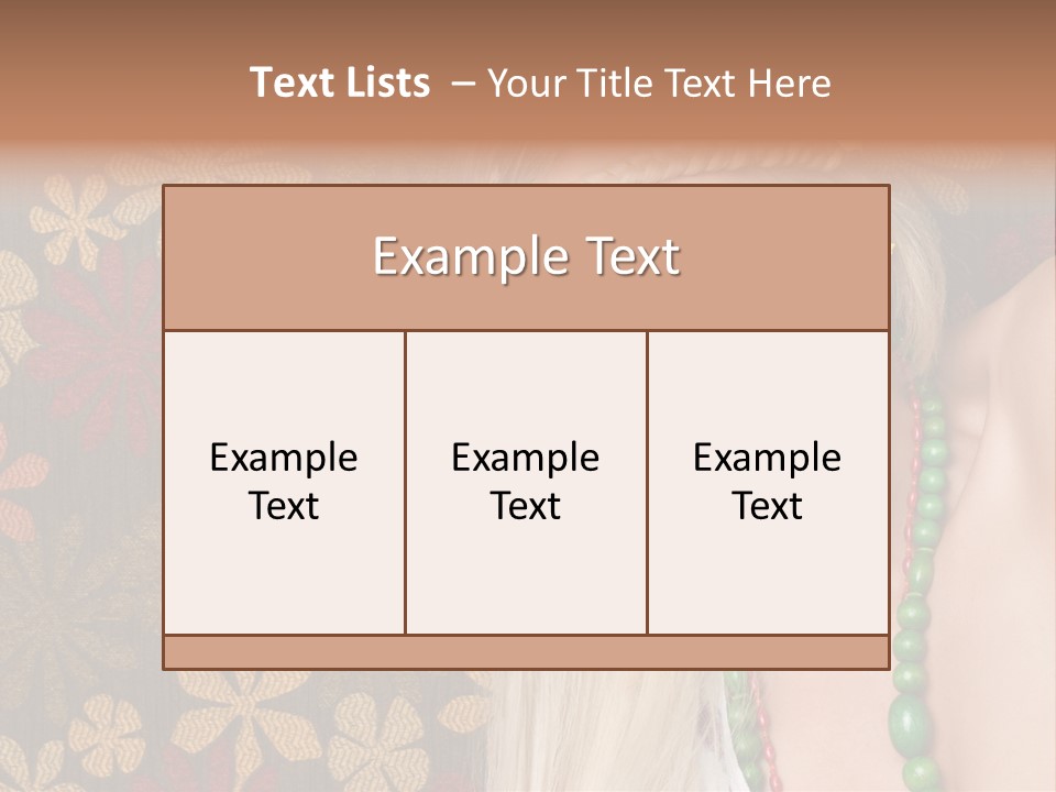 Hippie Woman PowerPoint Template
