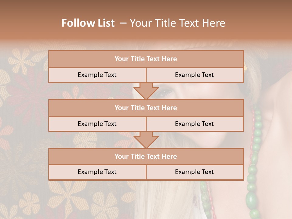 Hippie Woman PowerPoint Template
