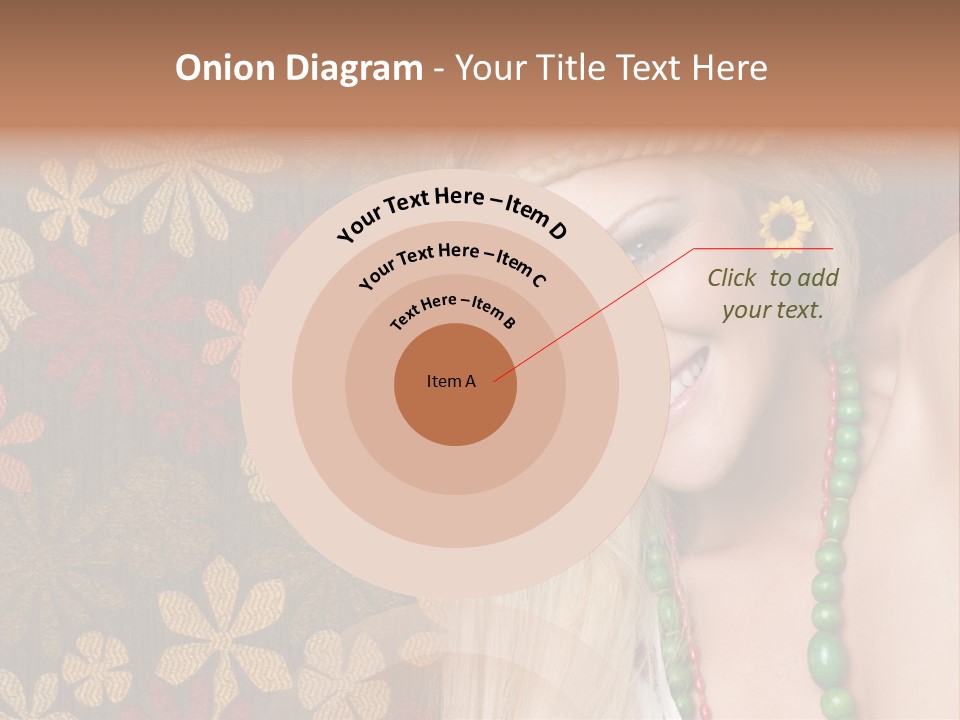 Hippie Woman PowerPoint Template