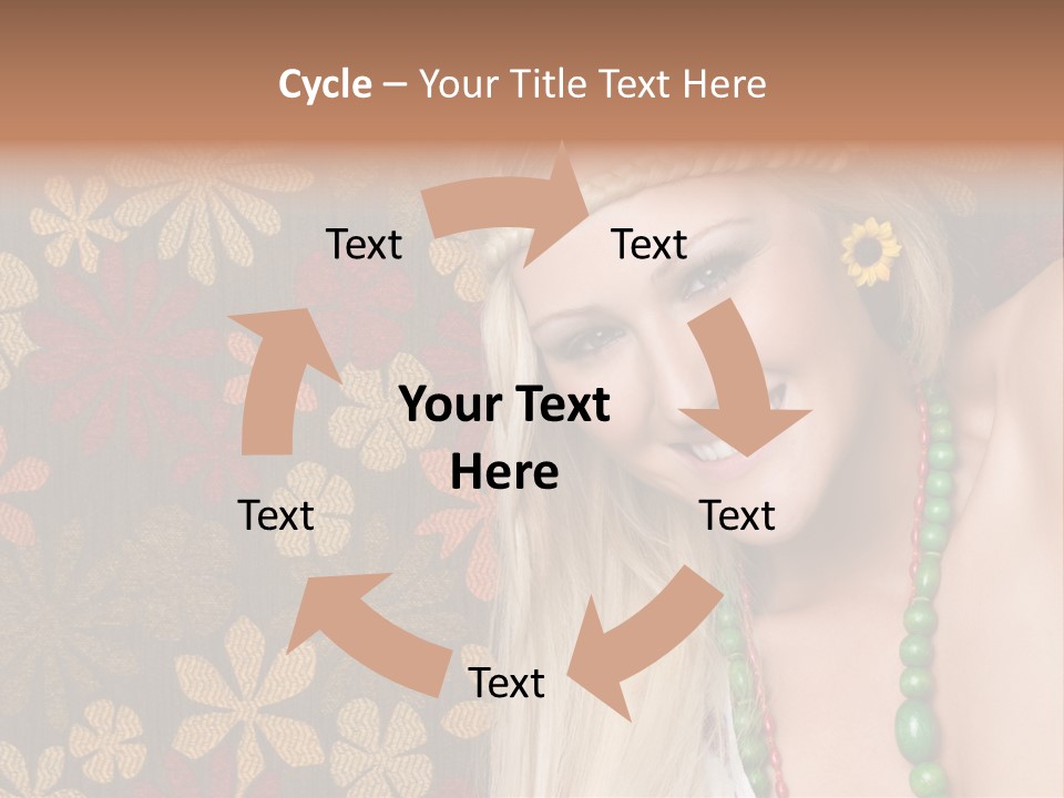 Hippie Woman PowerPoint Template