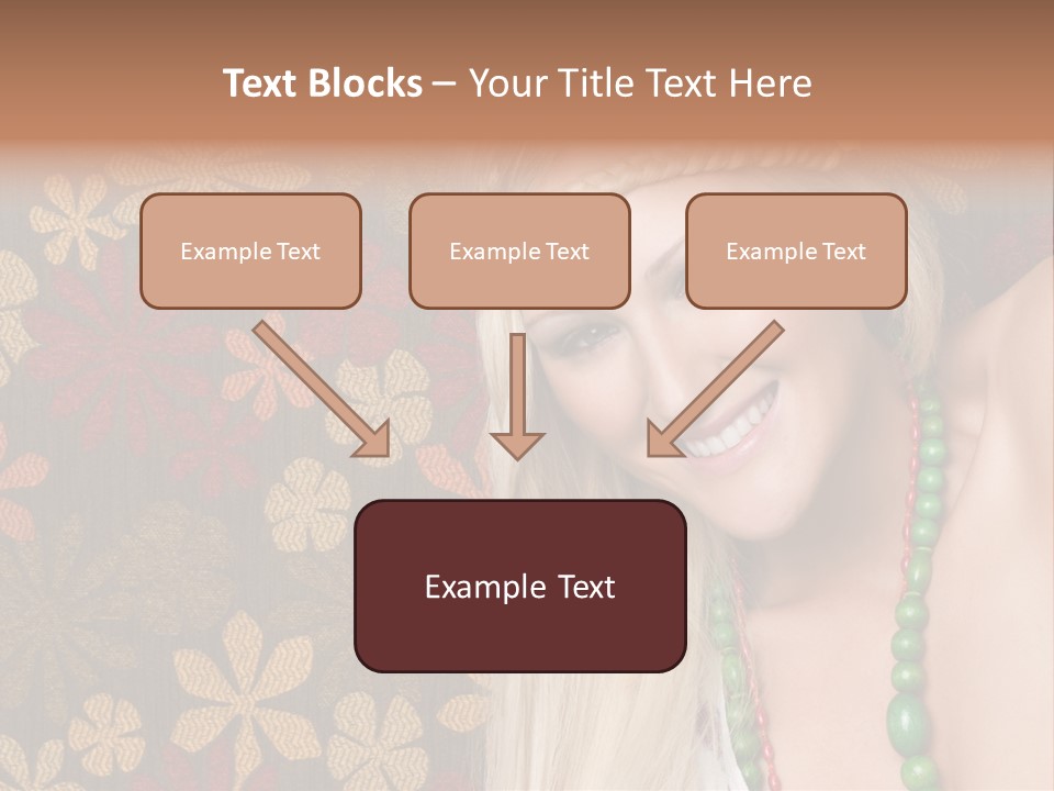 Hippie Woman PowerPoint Template