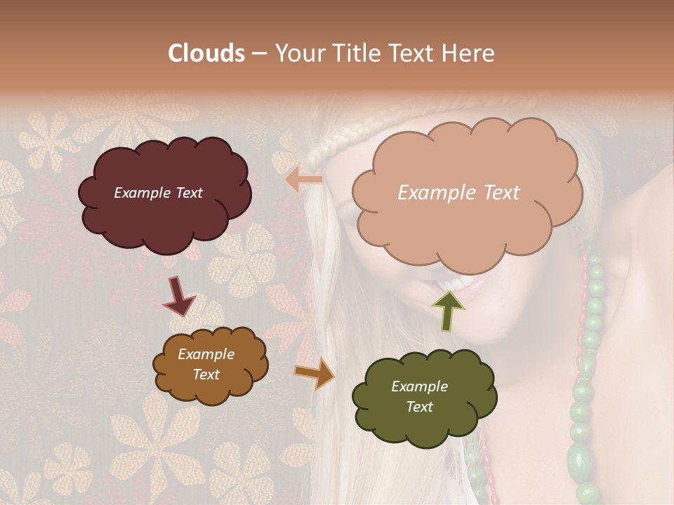 Hippie Woman PowerPoint Template