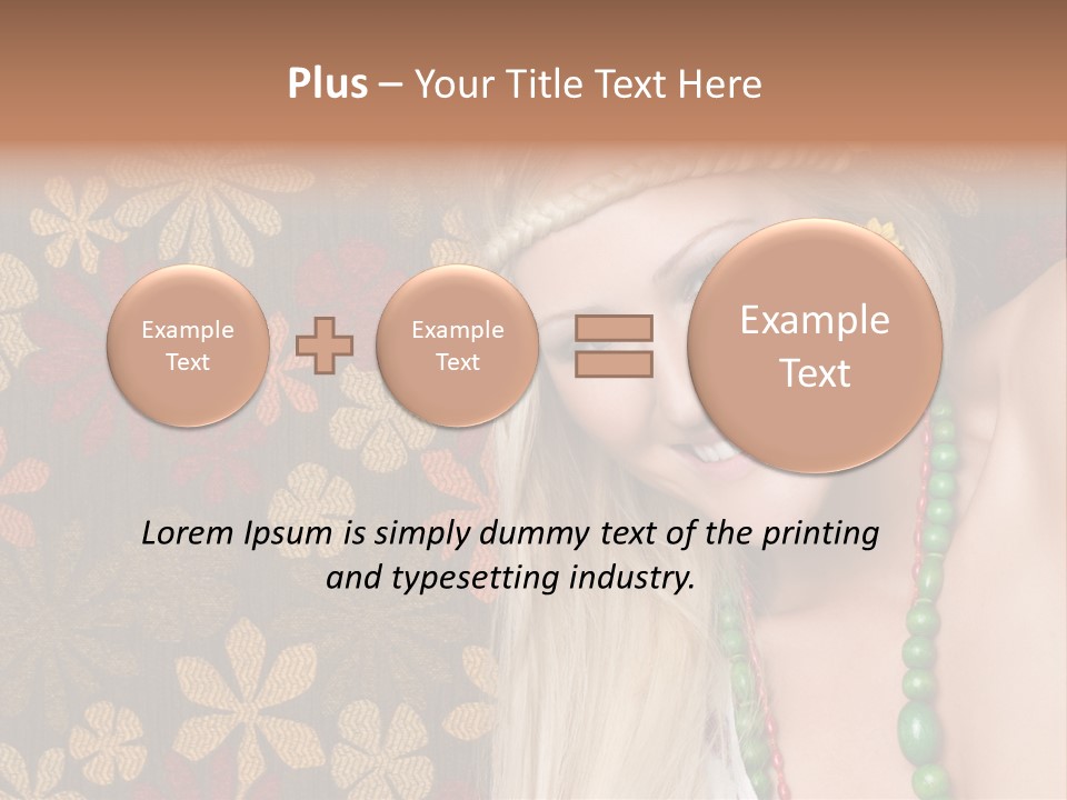 Hippie Woman PowerPoint Template