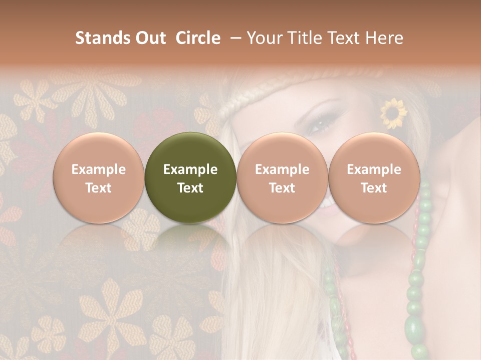 Hippie Woman PowerPoint Template
