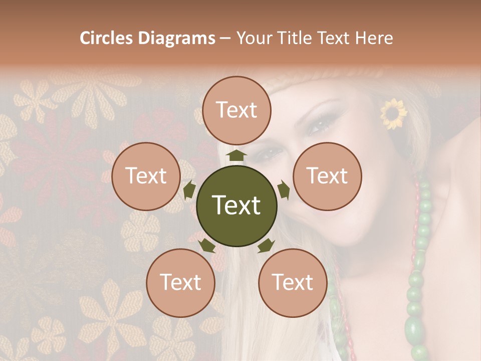 Hippie Woman PowerPoint Template