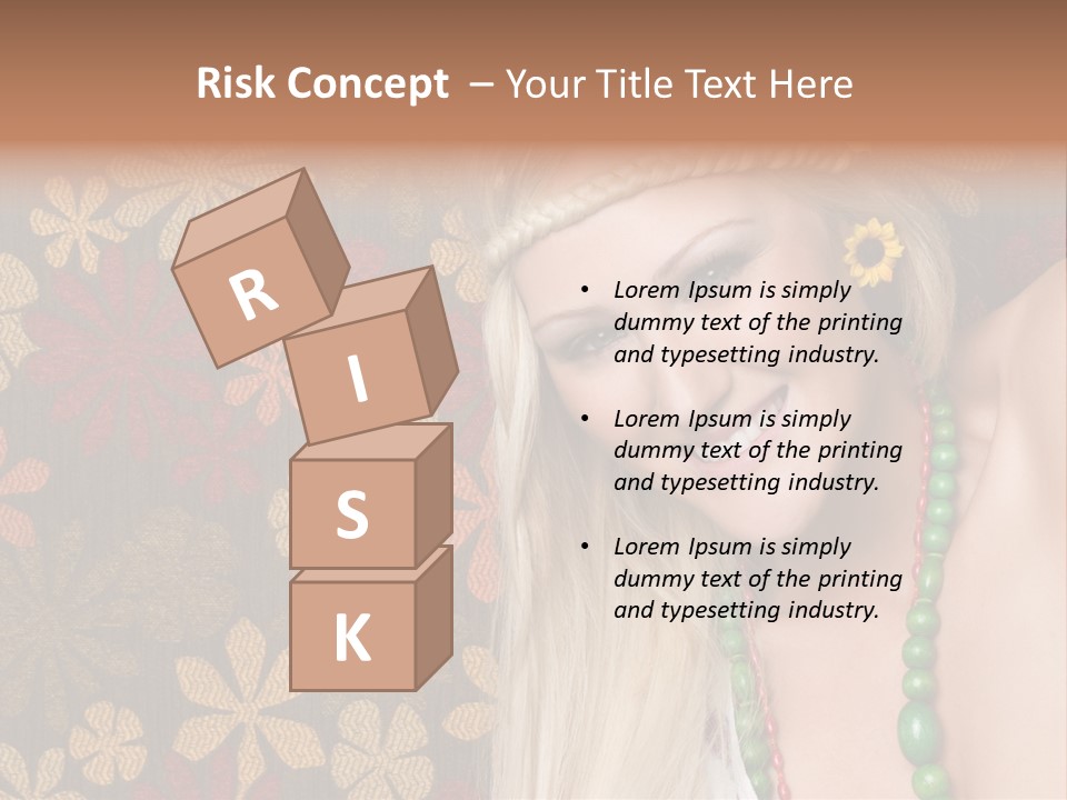 Hippie Woman PowerPoint Template