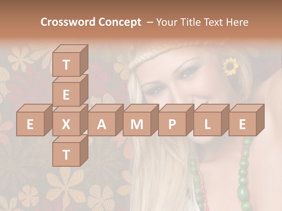 Hippie Woman PowerPoint Template