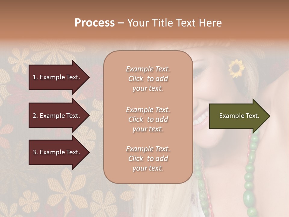 Hippie Woman PowerPoint Template
