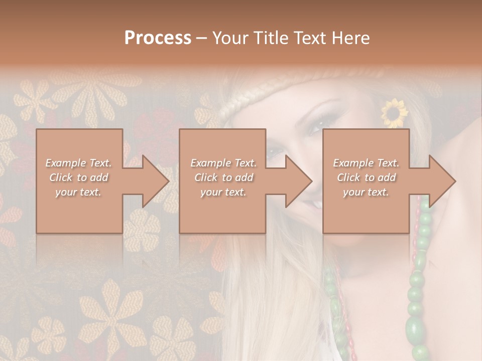Hippie Woman PowerPoint Template