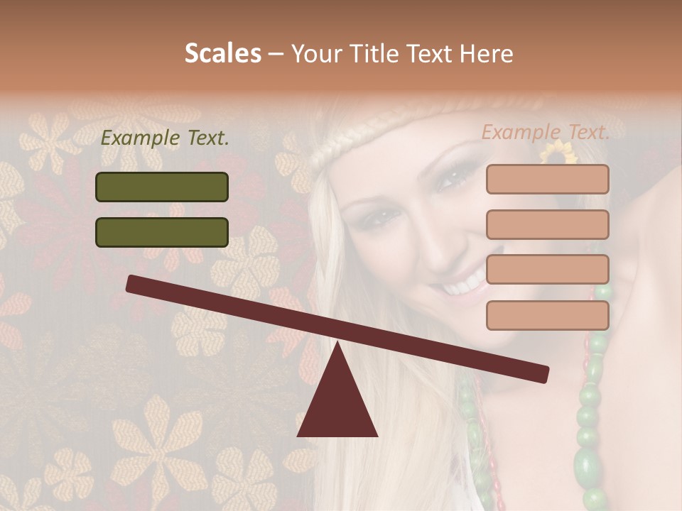 Hippie Woman PowerPoint Template