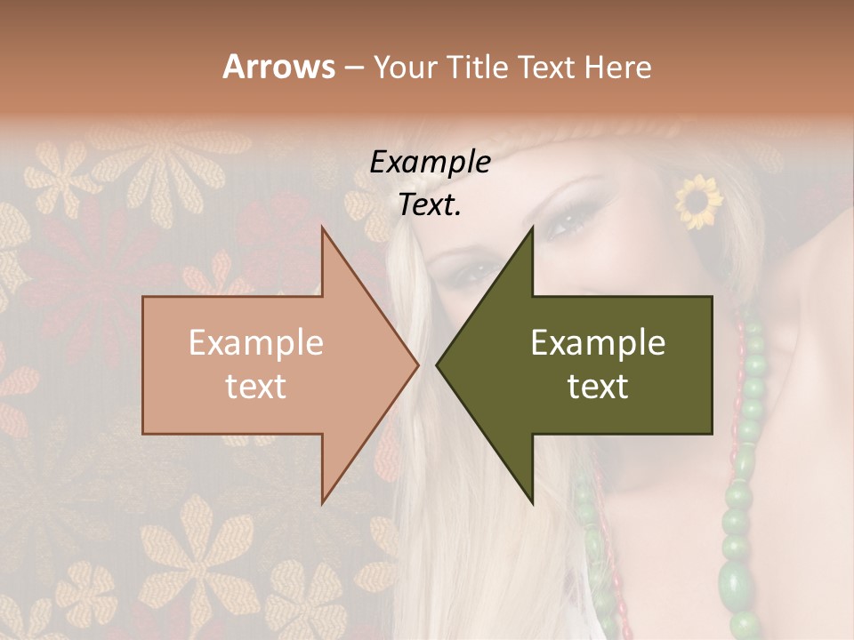 Hippie Woman PowerPoint Template