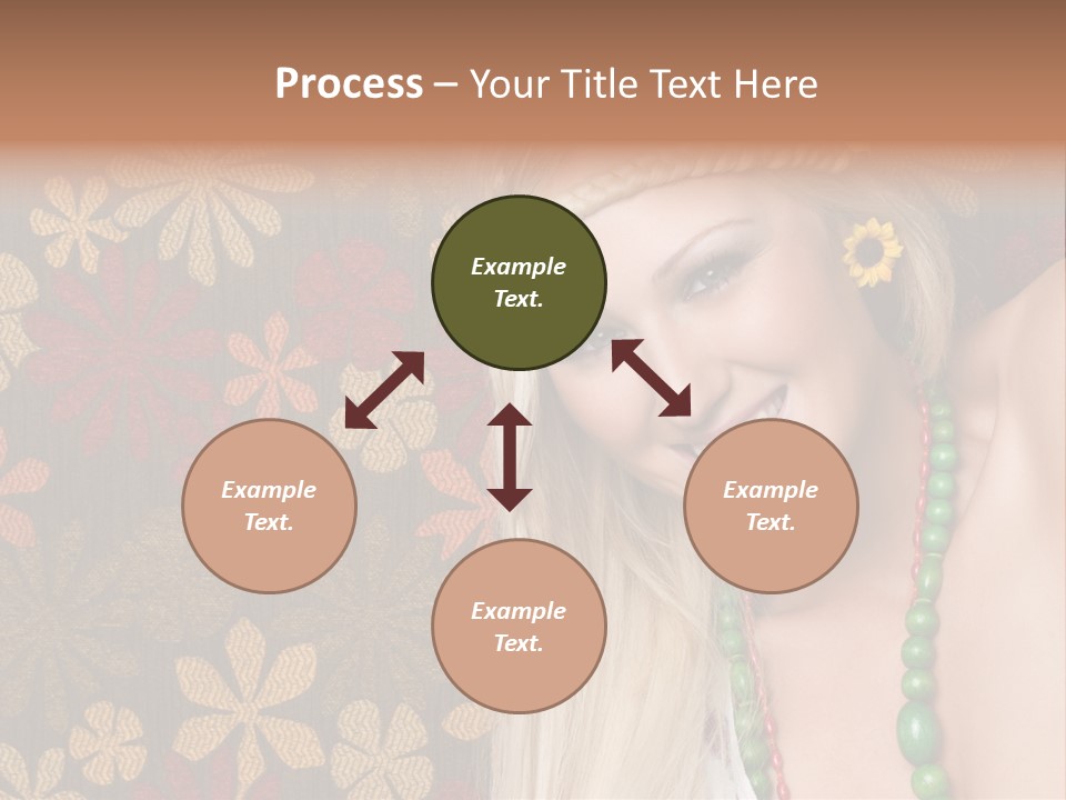 Hippie Woman PowerPoint Template