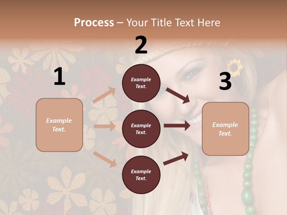 Hippie Woman PowerPoint Template