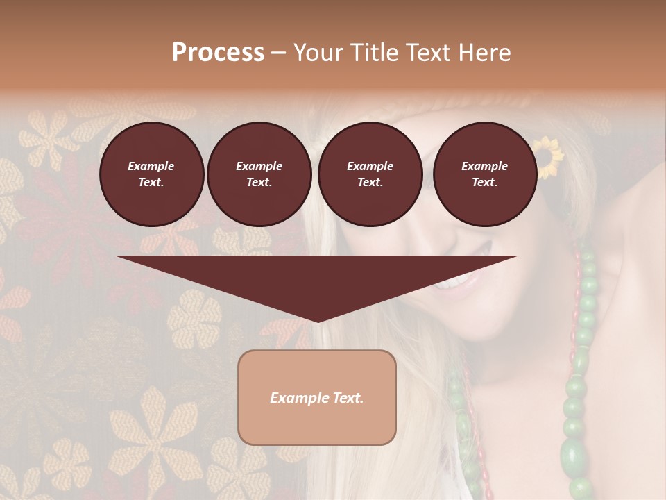 Hippie Woman PowerPoint Template