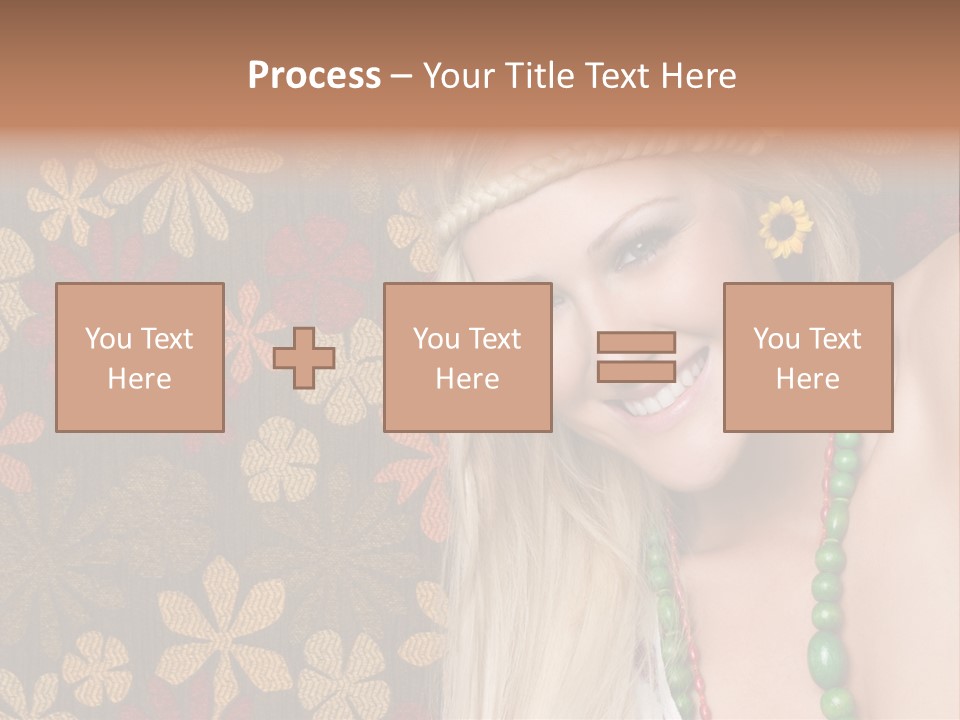 Hippie Woman PowerPoint Template
