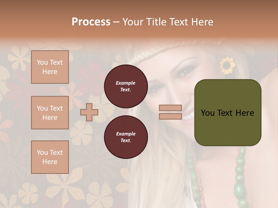 Hippie Woman PowerPoint Template