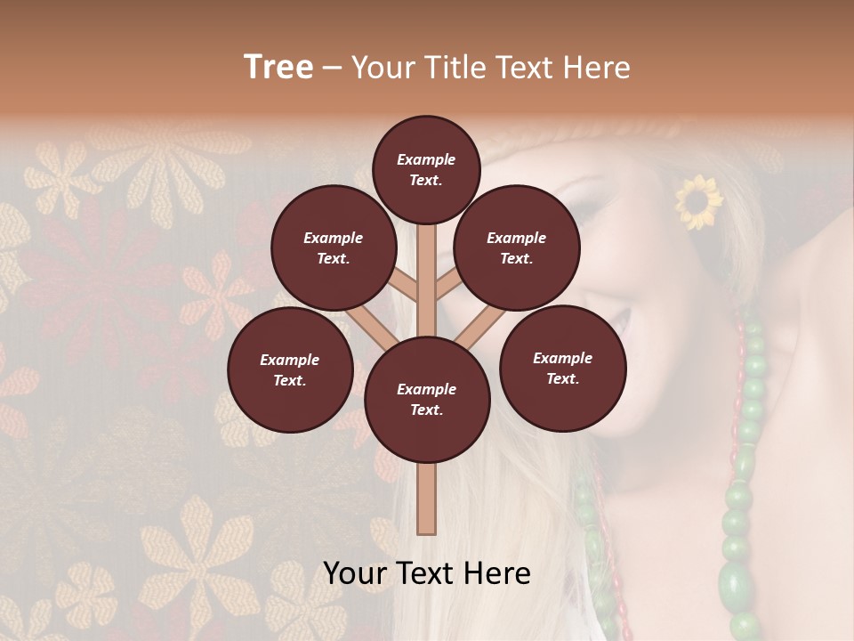 Hippie Woman PowerPoint Template