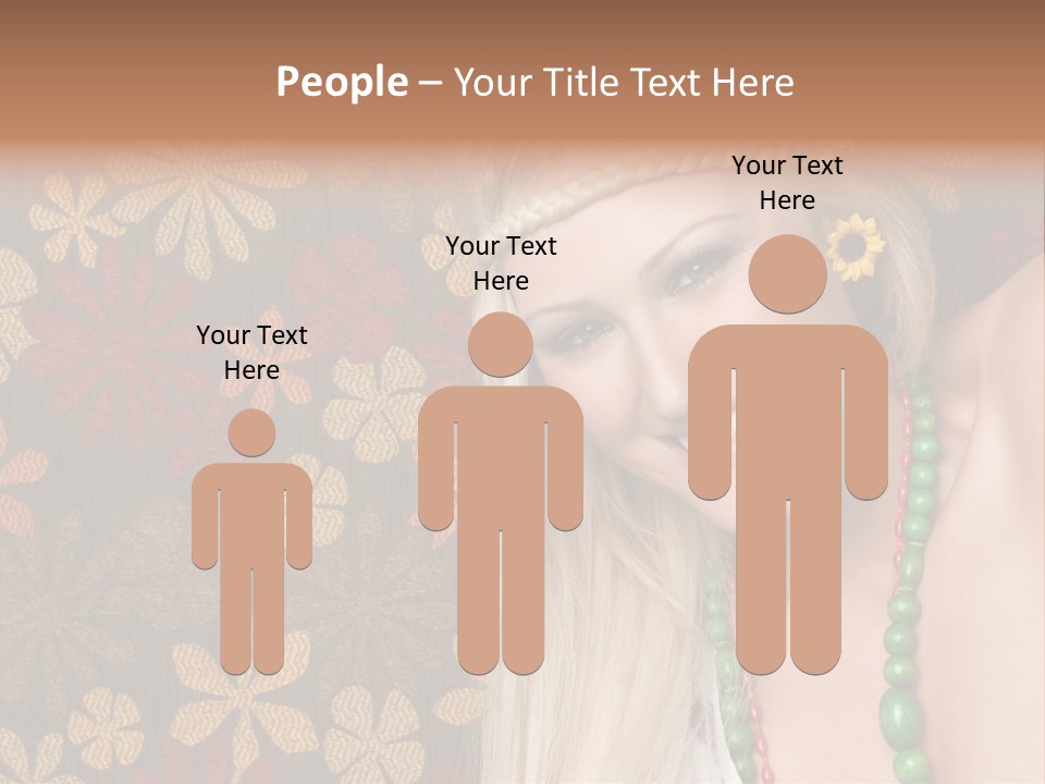 Hippie Woman PowerPoint Template
