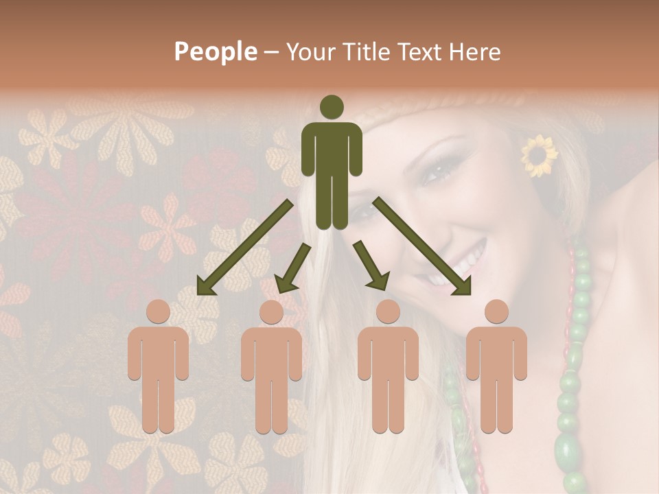 Hippie Woman PowerPoint Template