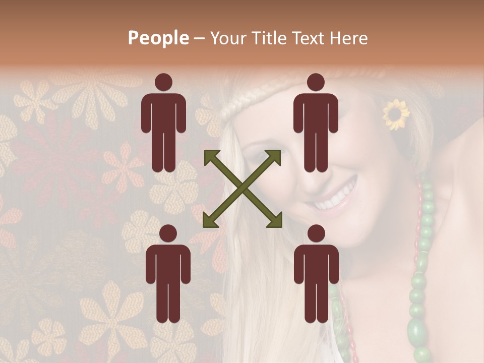 Hippie Woman PowerPoint Template