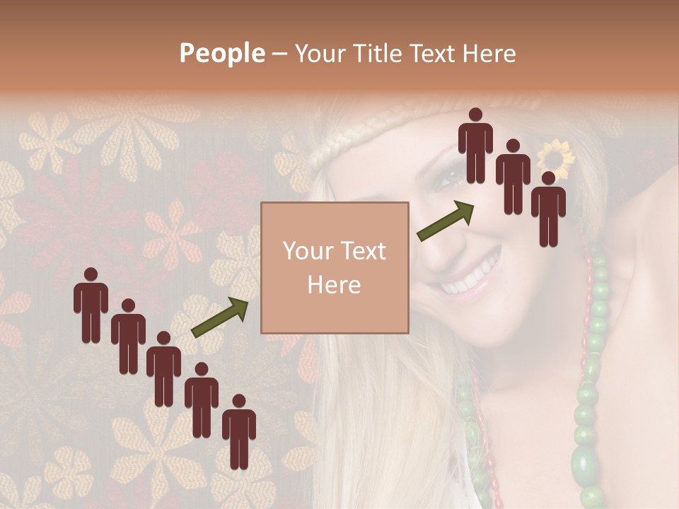Hippie Woman PowerPoint Template