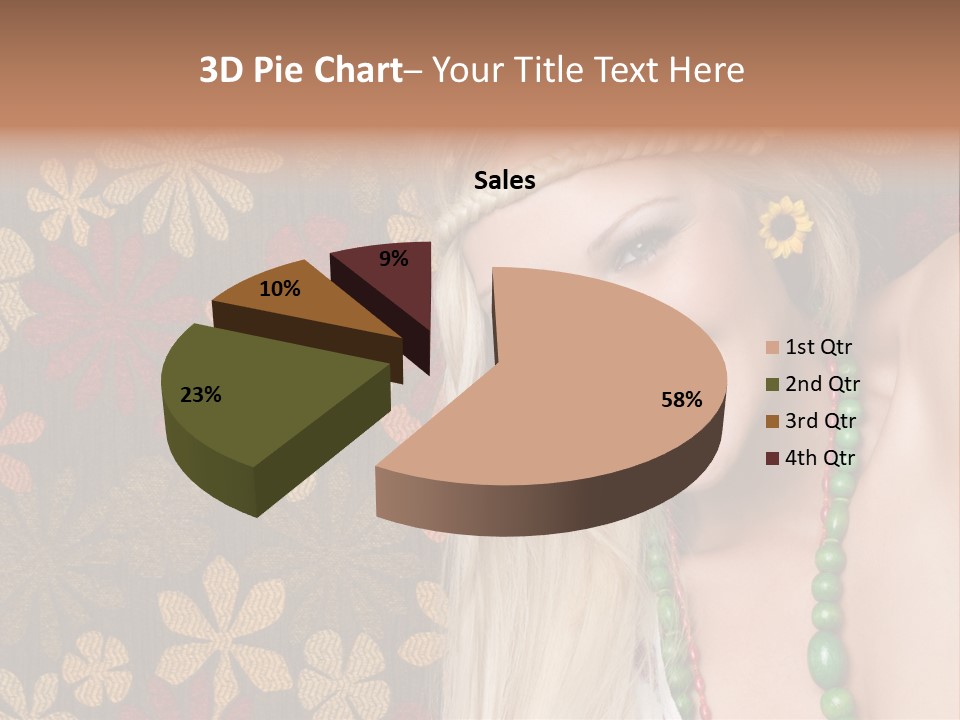 Hippie Woman PowerPoint Template
