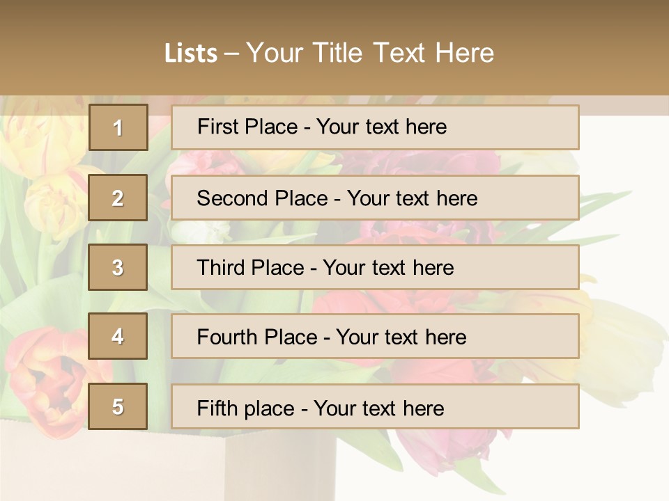 Tulip Flowers PowerPoint Template