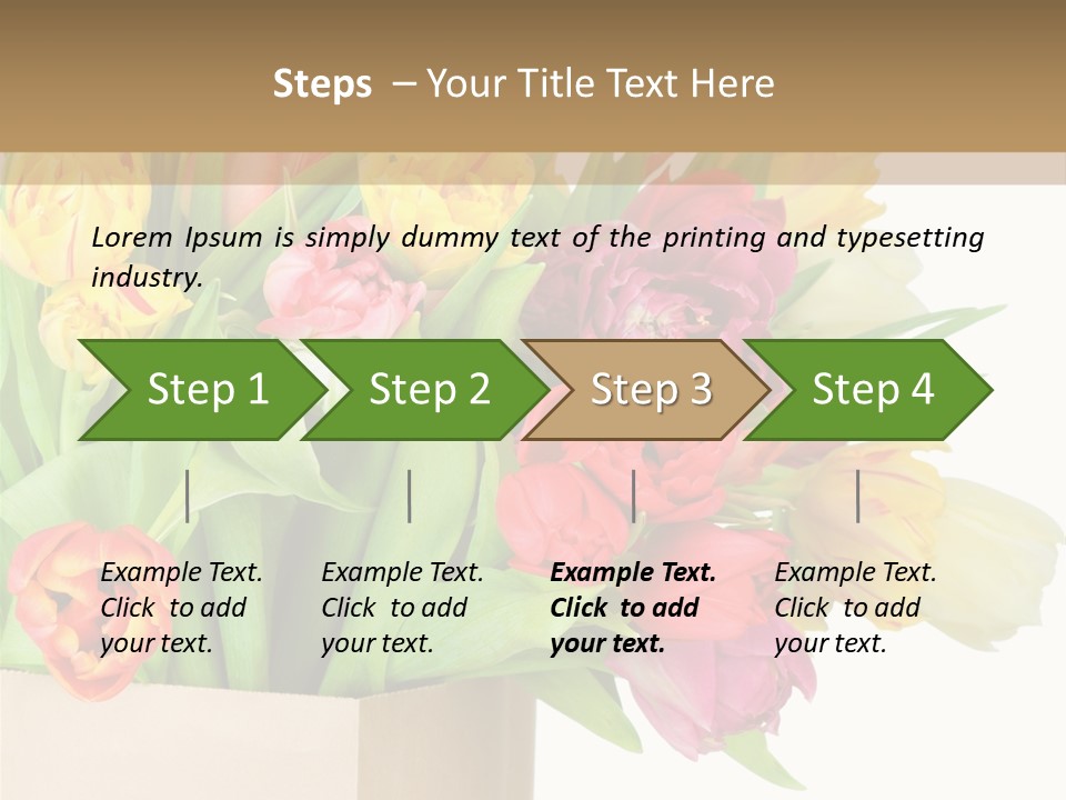 Tulip Flowers PowerPoint Template