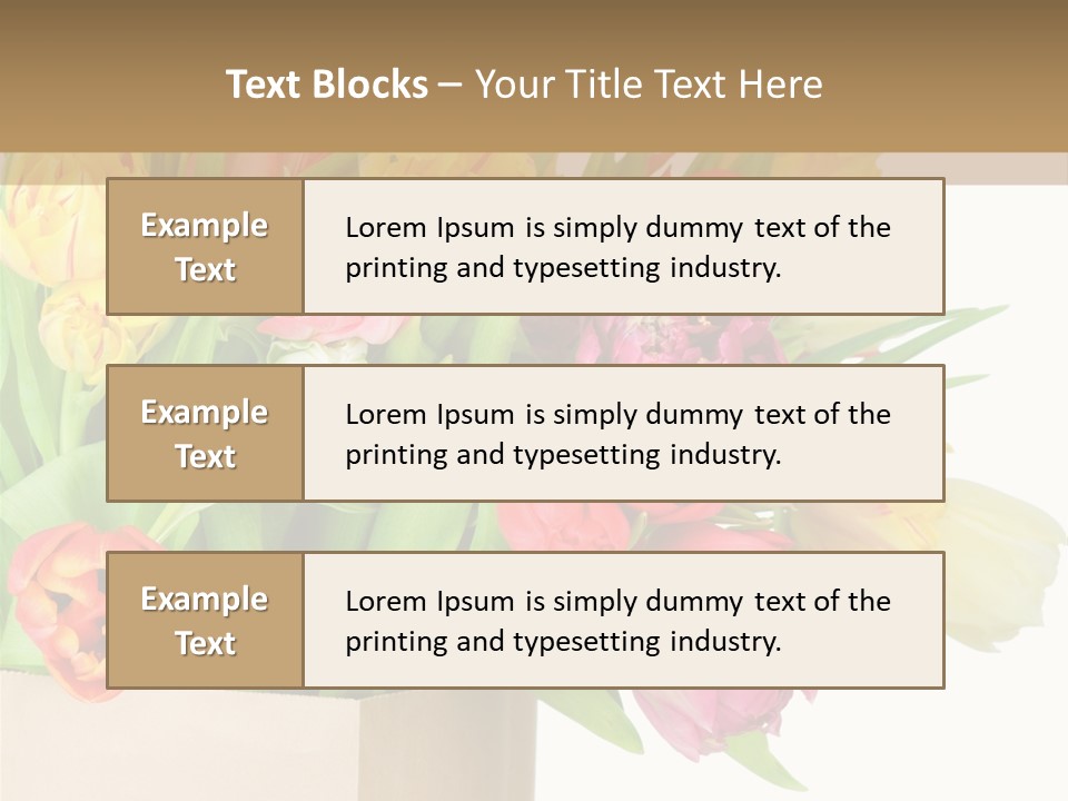 Tulip Flowers PowerPoint Template