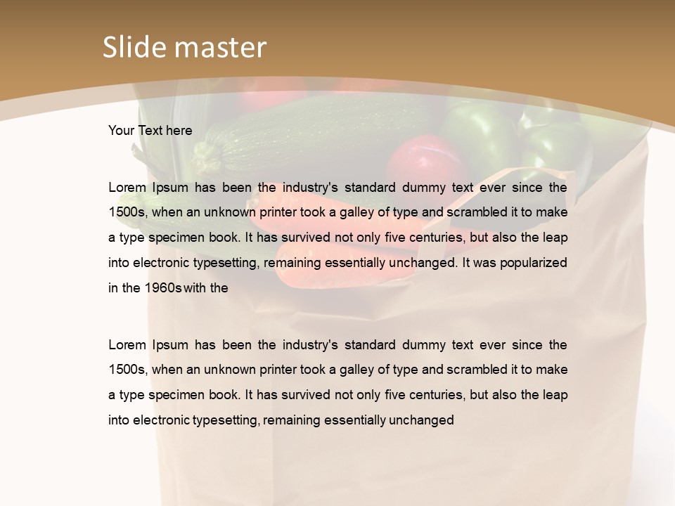 Frutta E Verdura Biologica PowerPoint Template