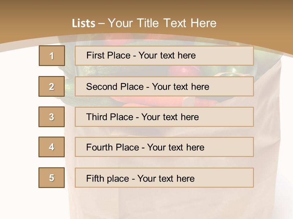 Frutta E Verdura Biologica PowerPoint Template