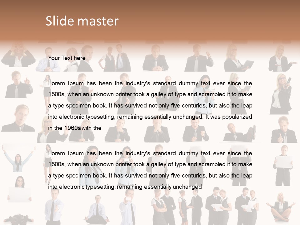 Free Photos Of Business People PowerPoint Template