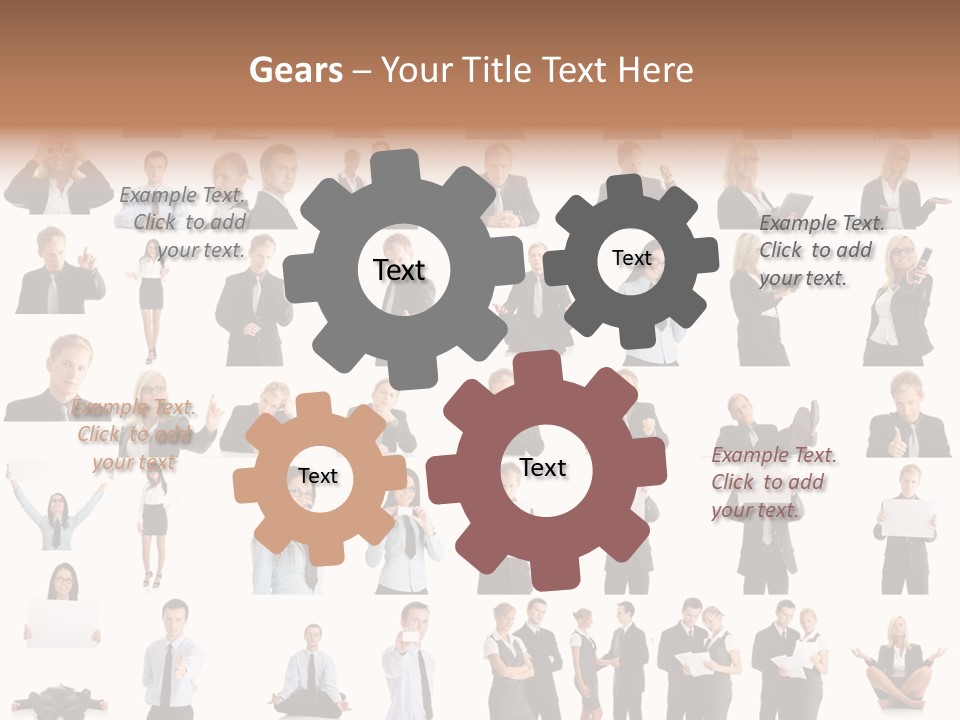 Free Photos Of Business People PowerPoint Template