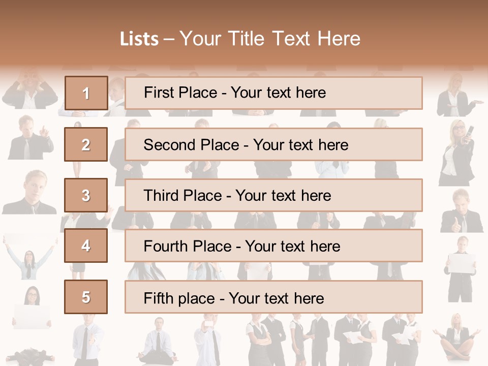 Free Photos Of Business People PowerPoint Template