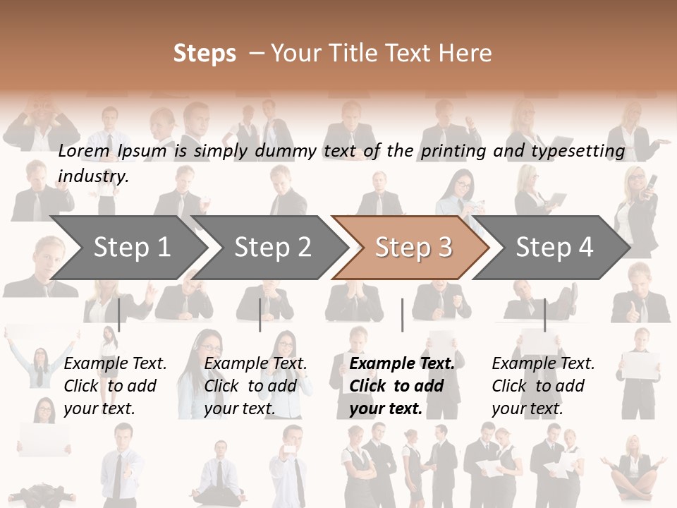 Free Photos Of Business People PowerPoint Template