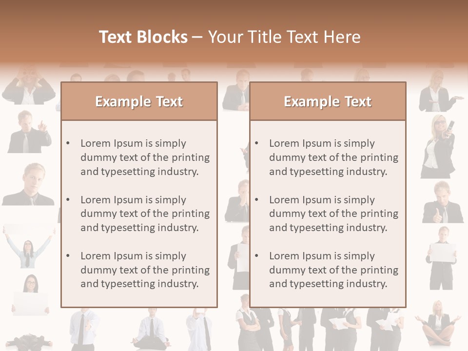 Free Photos Of Business People PowerPoint Template