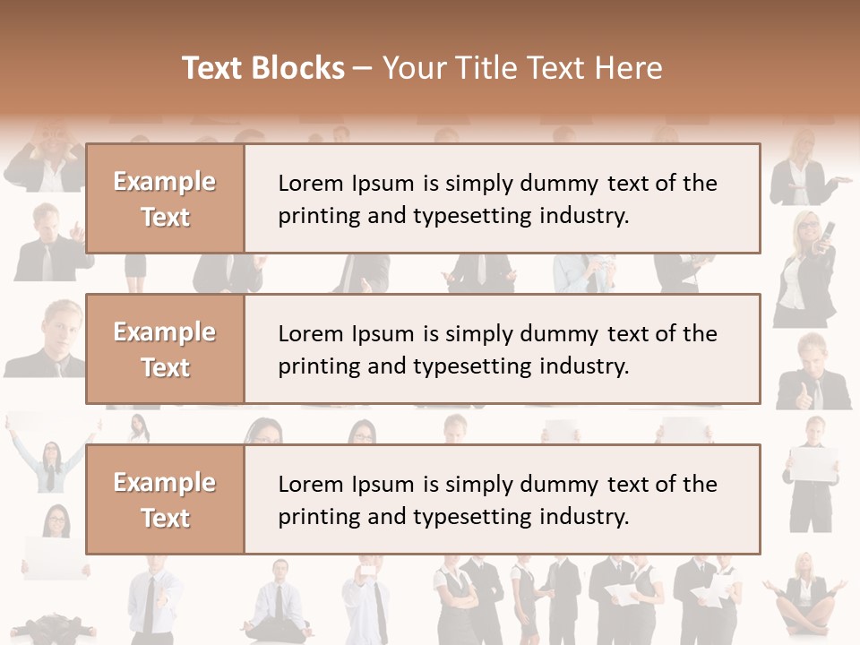 Free Photos Of Business People PowerPoint Template