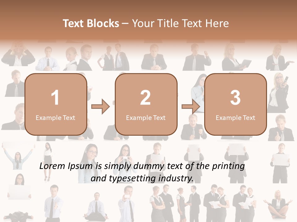 Free Photos Of Business People PowerPoint Template