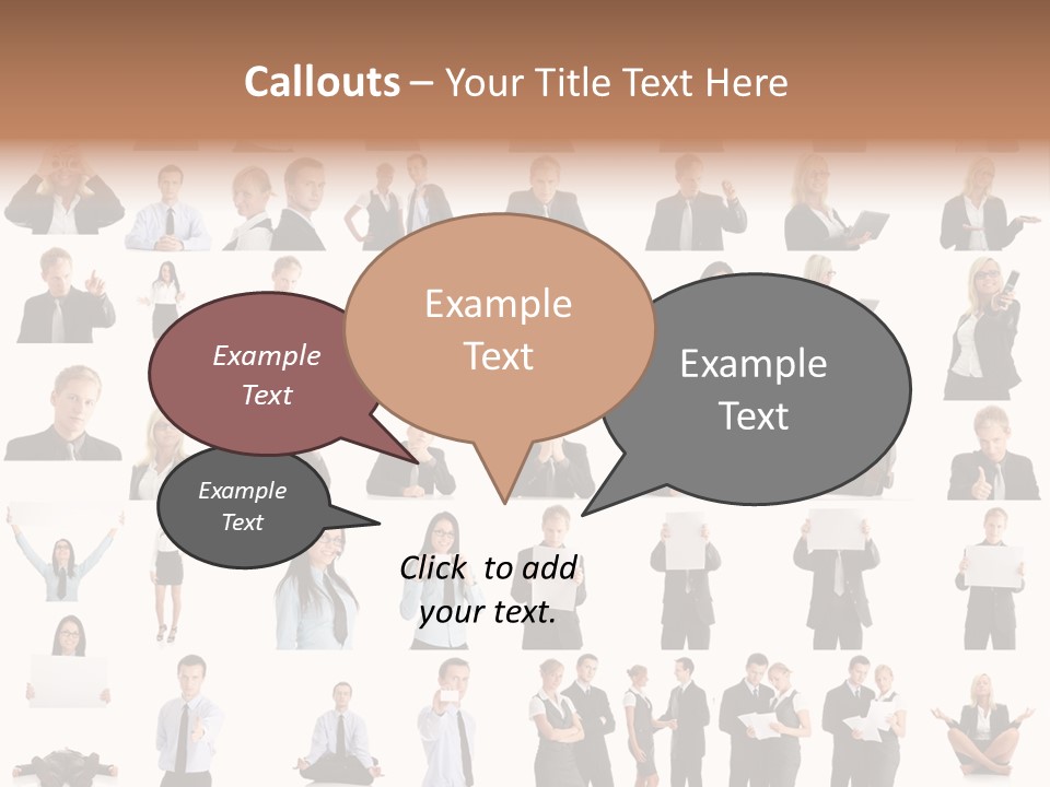 Free Photos Of Business People PowerPoint Template