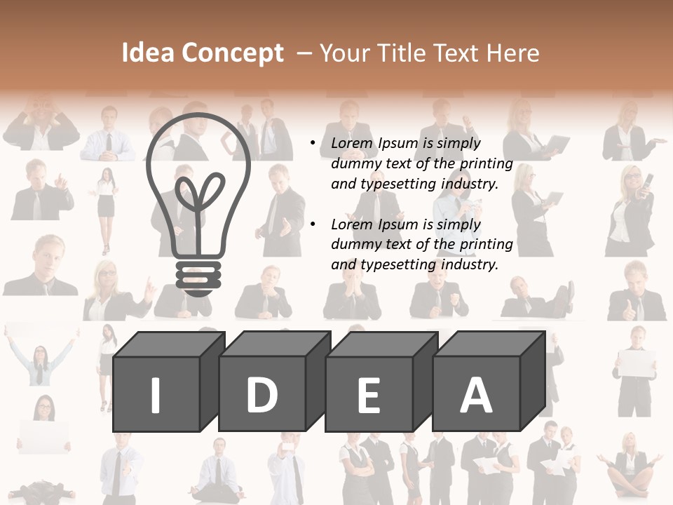 Free Photos Of Business People PowerPoint Template