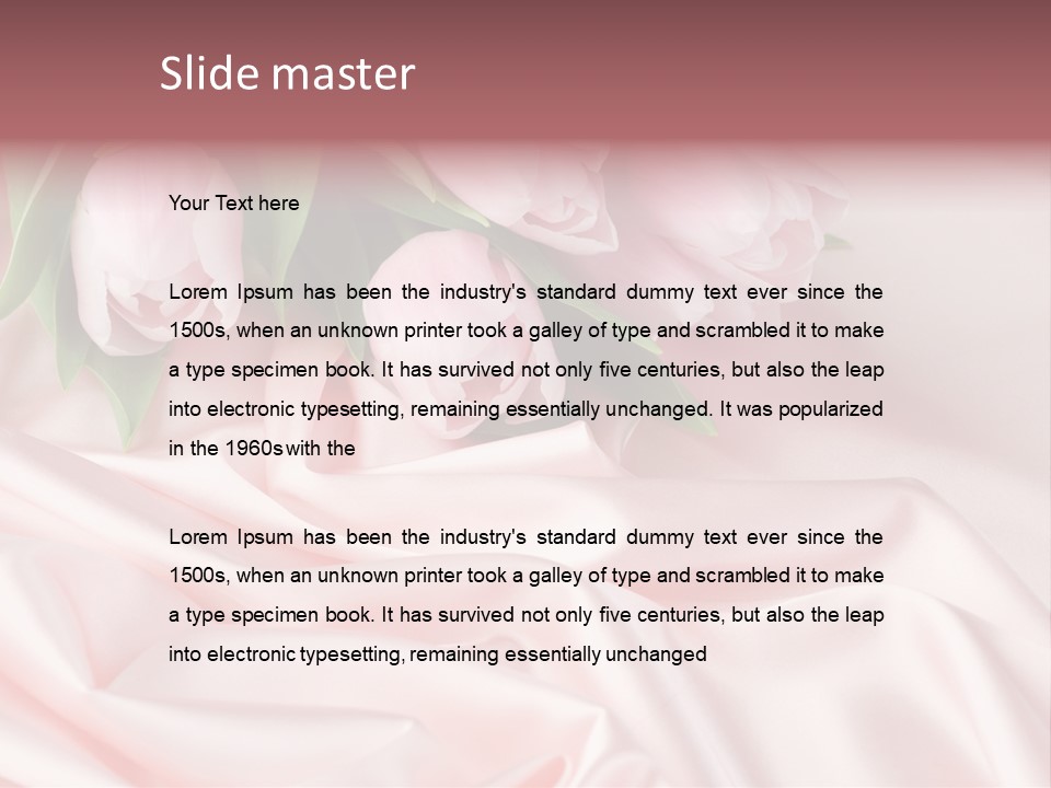 Beautiful Tulips PowerPoint Template