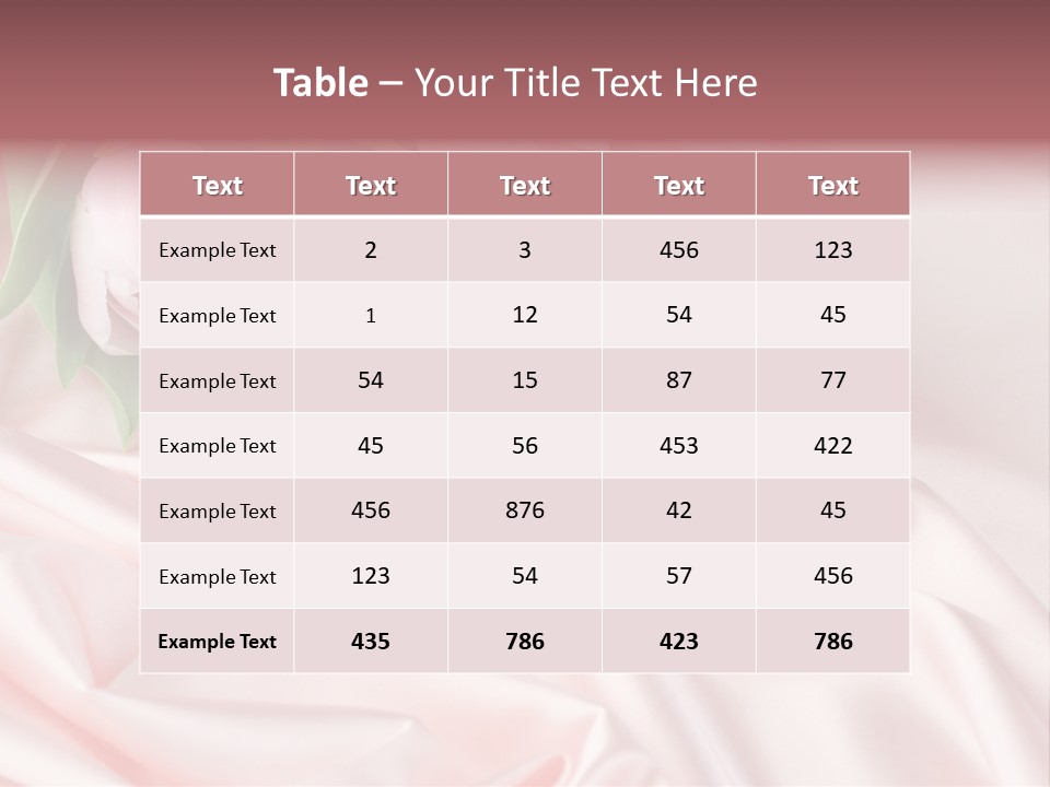 Beautiful Tulips PowerPoint Template