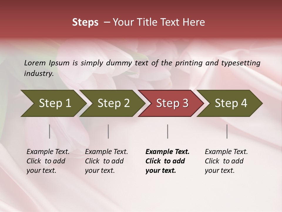 Pink Tulips PowerPoint Template